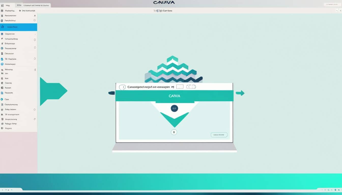 Canva's drag-and-drop functionality